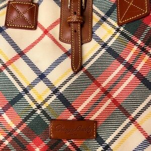 Dooney & Bourke Large Tartan Plaid Tote